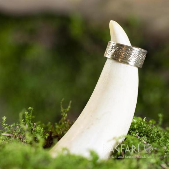 Ring Messing VIKING geflochtene Borre - Messing, jedes Stück ist original