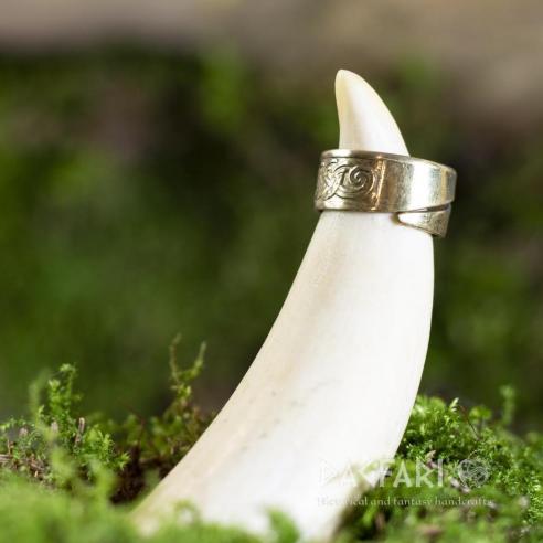 Ring Messing VIKING geflochtene Borre - Messing, jedes Stück ist original