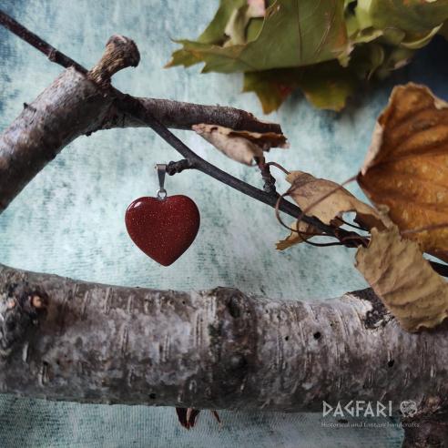 Herz Goldene Avanturine, ein tolles Geschenk für kleine Mädchen