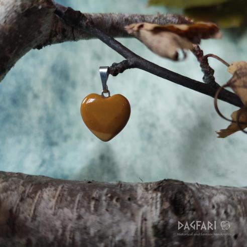 Mineral Heart Jasper yellow mookait - immunity boosting