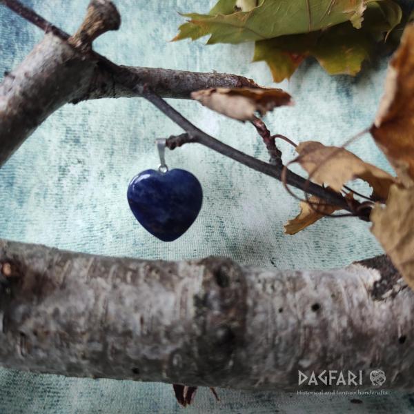 Small Blue heart from Lapis Lazuli for best friends