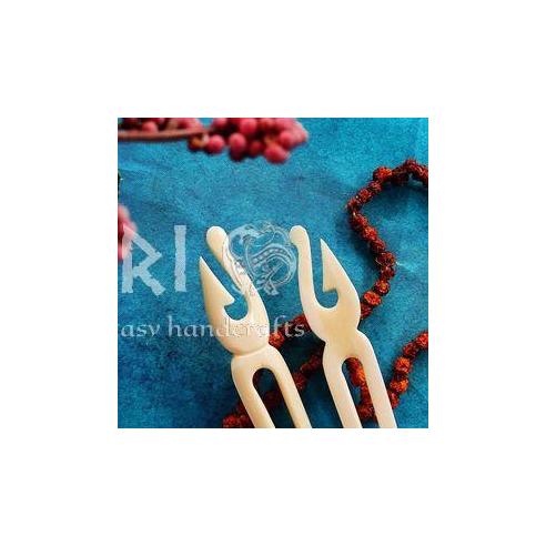 Malá jehlice do vlasů z kosti Calen - výprodej