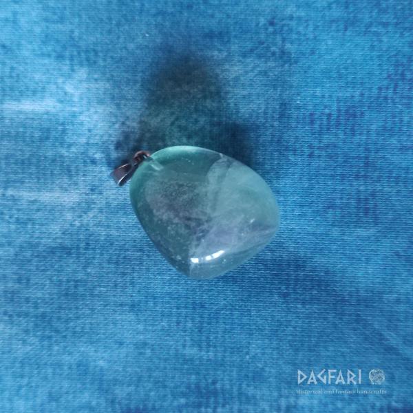 Anhänger aus grün-violettem Fluorit zur Konzentration