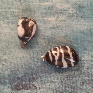 Jaspis Zebra - tromlovaný přívěsek z mramoru 2