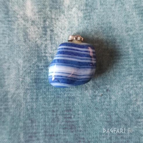 Dobarvovaný minerál ACHÁT modrý - pro vyšší sebedůvěru