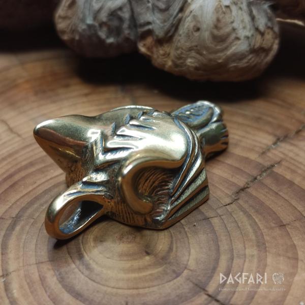 Popular Fenrir Wolf Pendant - bronze