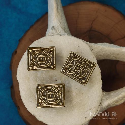 Replika - Viking garnitura na vikinský opasek, kování Birka, 10. století