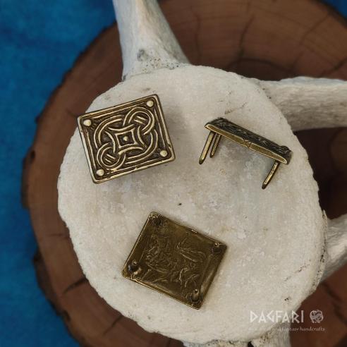 Replika - Viking garnitura na vikinský opasek, kování Birka, 10. století