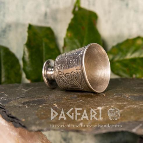 Silver plated goblet from Jelling from the tomb of King Gorm