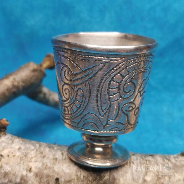 Silver plated goblet from Jelling from the tomb of King Gorm