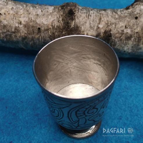 Silver plated goblet from Jelling from the tomb of King Gorm