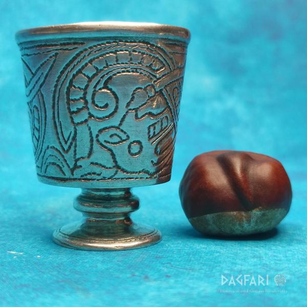 Silver plated goblet from Jelling from the tomb of King Gorm