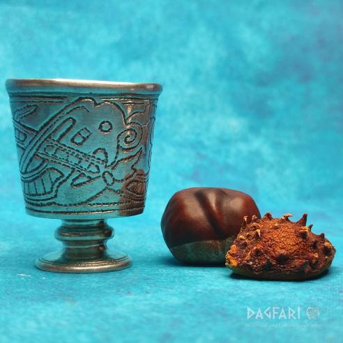 Silver plated goblet from Jelling from the tomb of King Gorm