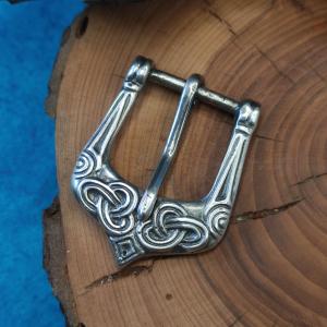 Vikinská přezka na opasek Birka, bez placky - postříbřená