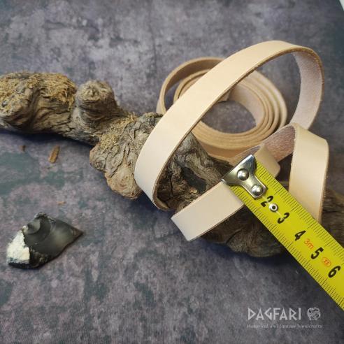 Lang Gürtel aus Leder, Rindsleder 1,5 cm x 200 cm