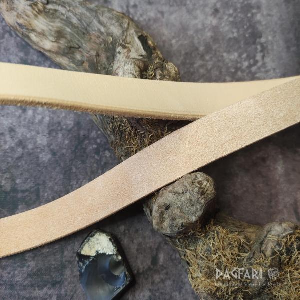 TOP Dlouhý kožený řemen na opasek z hovězí kůže, 2 cm x 200 cm