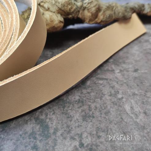 Quality cowhide leather belt strap 2,5 cm x 200 cm