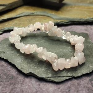 Bracelet pink stone - Rose quartz, the stone of love 2