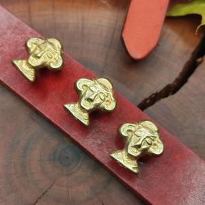 DECORATIVE BELT MOUNTS High medieval Brass decorative belt fittings Lady of Colmar