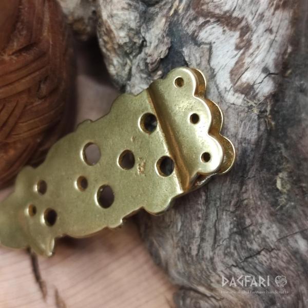 VIKING geschnitztes Messing Riemenzunge - Gotland