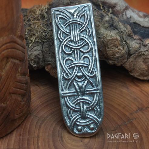 VIKING historical replica popular silver plated Strap end Scandinavia
