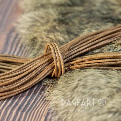 BRAUN - TOP Rundes Leder 2 mm, Schnur, sehr stark (1 - 10 m)