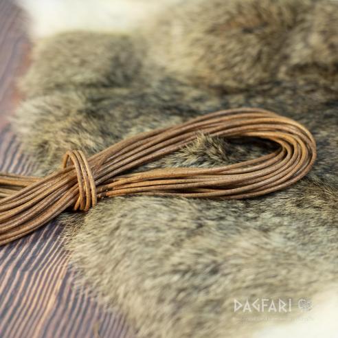 BRAUN - TOP Rundes Leder 2 mm, Schnur, sehr stark (1 - 10 m)