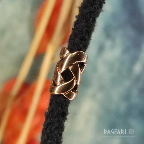 Bronze Perle für Bart und Haare - Kurven