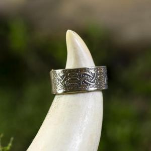 Ring elements - Brass hand wrought ring