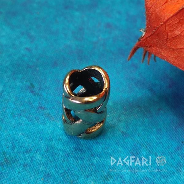 Bronze Perle für Bart und Haare - Kurven