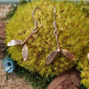 aaDRUID Fine bronze earrings Baldur's mistletoe