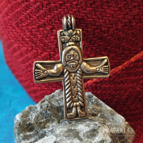 Bronze-Replik des Kreuzes von Mikulčice, Großmähren