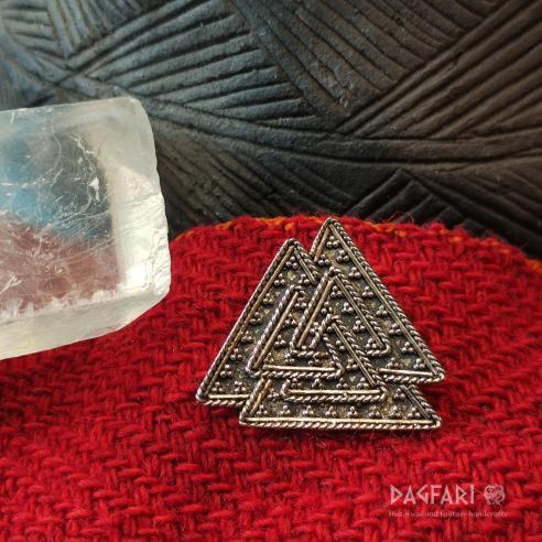 Stříbrný Valknut, symbol boha Odina, VIKING symbol, Ag 925/1000