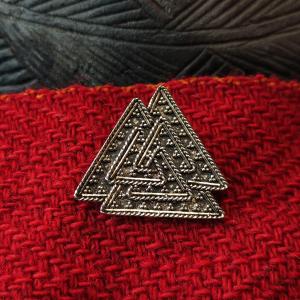 Silberne Valknut, Symbol des Gottes Odin VIKING-Symbol, Ag 925/1000