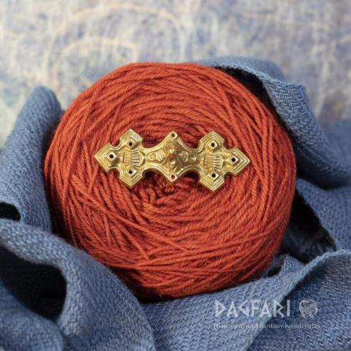 Wikingerbrosche Birka, Schweden und Truso, Polen - Messing