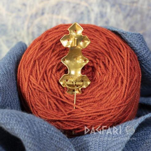 Wikingerbrosche Birka, Schweden und Truso, Polen - Messing