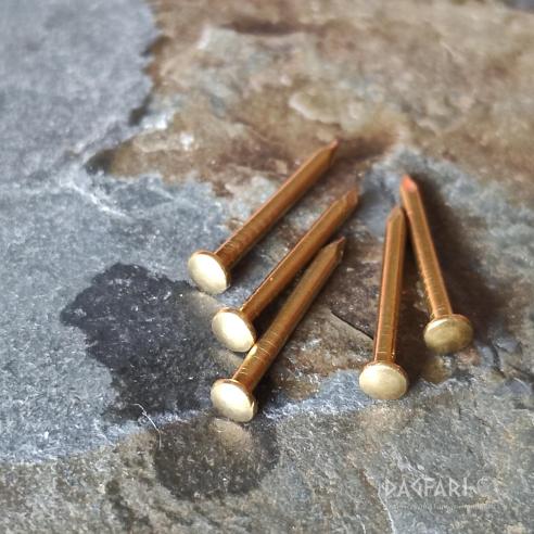 Messingnieten, Nägel - größer - 10 Stück