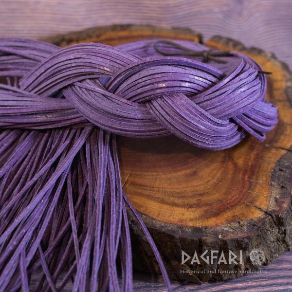 PURPLE Leather - cord 85 cm