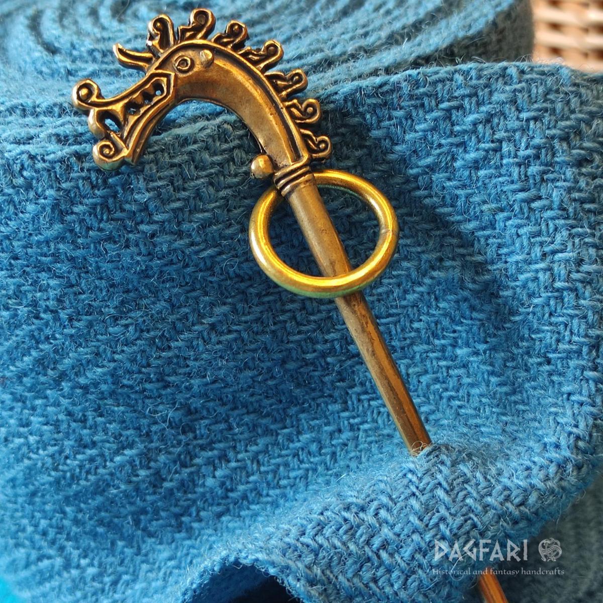 Decorated Iron Cloak Pin from Birka