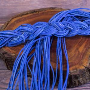 ROYAL BLUE Leather - cord 85 cm