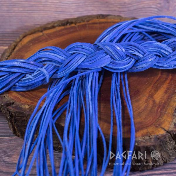 ROYAL BLUE Leather - cord 85 cm