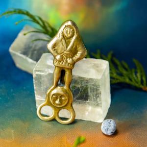 Servant of Two Masters - Belt holder - High Middle Ages, brass 2