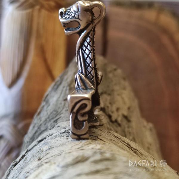 Bronze Thors Hammer Oseberg, reich verziert