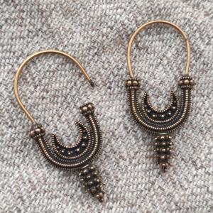 JASNA - Großmährischer Schläfenringe - Replik - Slawischer Ohrring aus Brno