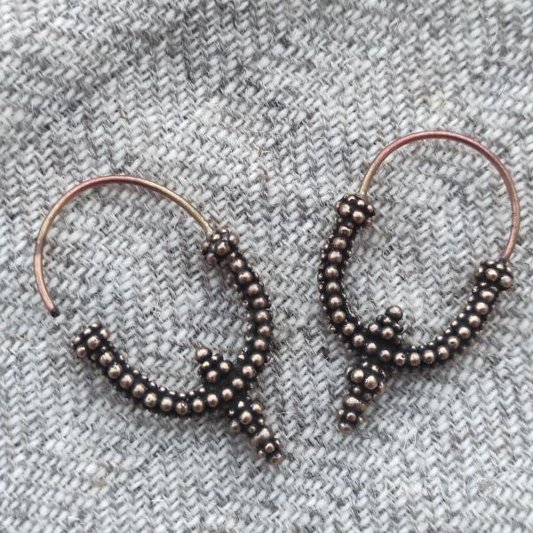 LIDMILA - Velkomoravské hrozníčkové záušnice - replika slovanské náušnice z Mikulčic