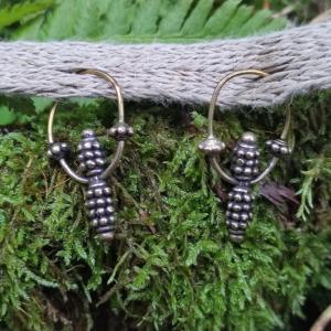 VLASTA - Velkomoravské hrozníčkové záušnice - replika slovanské náušnice, Staré Město