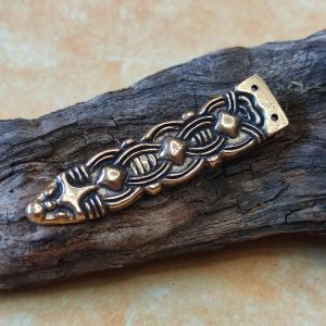 VIKING replika - pevné, úzké, bronzové nákončí - Norsko