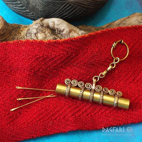 VIKING REPLICA needle case with chain for hanging, Sweden