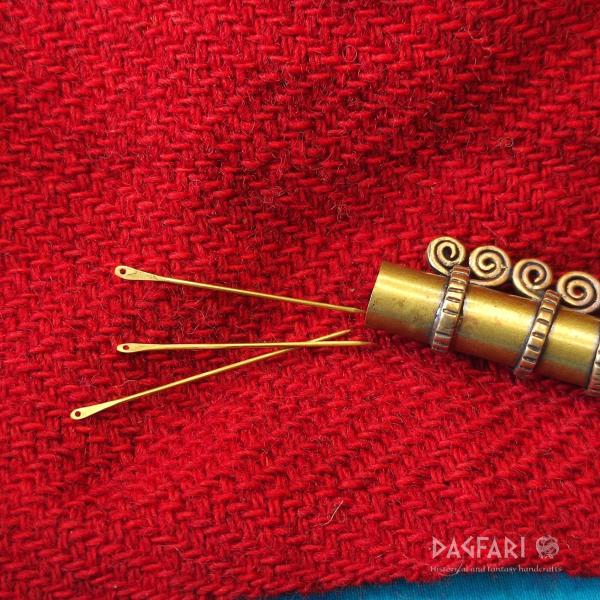 Small brass sewing needle, short - strong - sharp