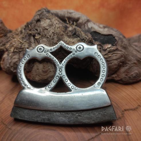 VIKING chair - Birds from Birka, ceremonial Fire Striker - silver plated